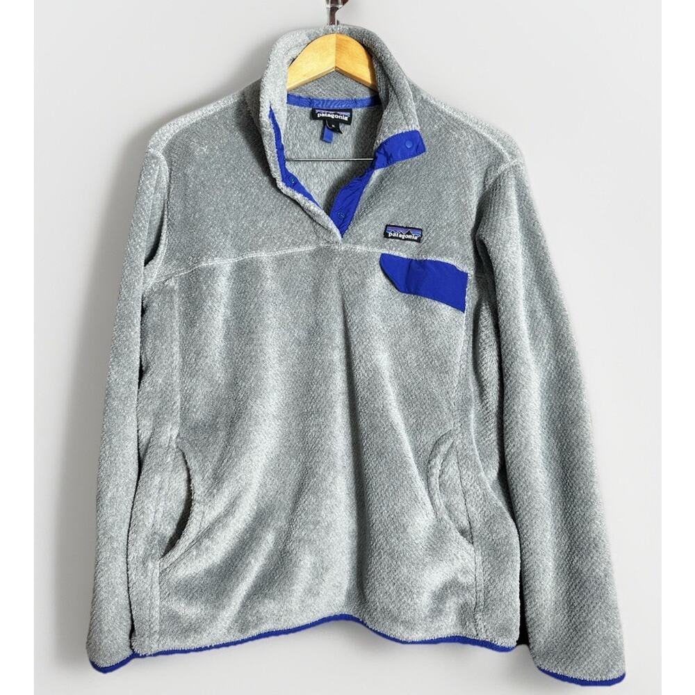 Patagonia Sweatshirt Women's XL Gray Re-Tool Snap T Fleece Pullover Jacket Gorp